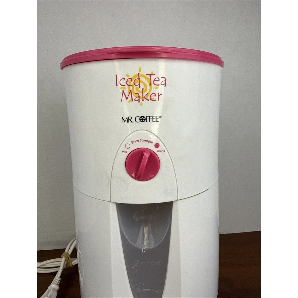 Mr. Coffee Iced Tea‎ Maker 3 Quart Model TM45P Pink NO PITCHER Tested